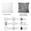 Coussin Silver Feathers - imprimé traditionnel-1095794085