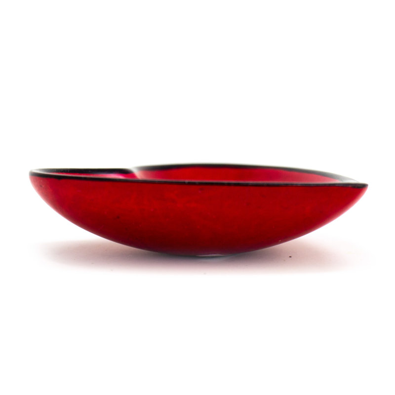 Ensemble de 3 petits bols en forme de cœur Aleacia, Rouge