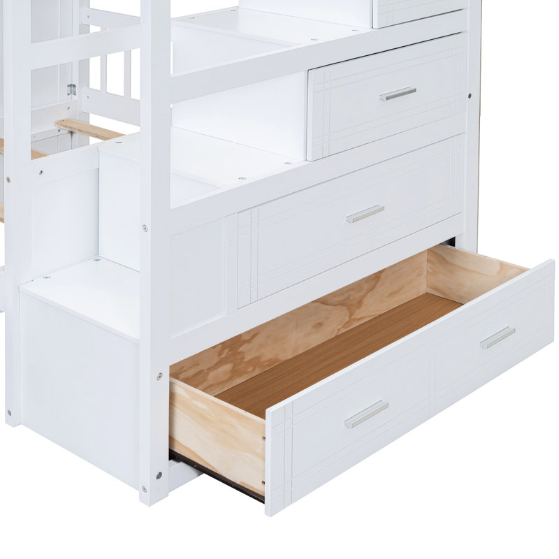 Lit superposé blanc avec rangement - Maximisez l'espace et le confort sur les caractéristiques essentielles du lit simple