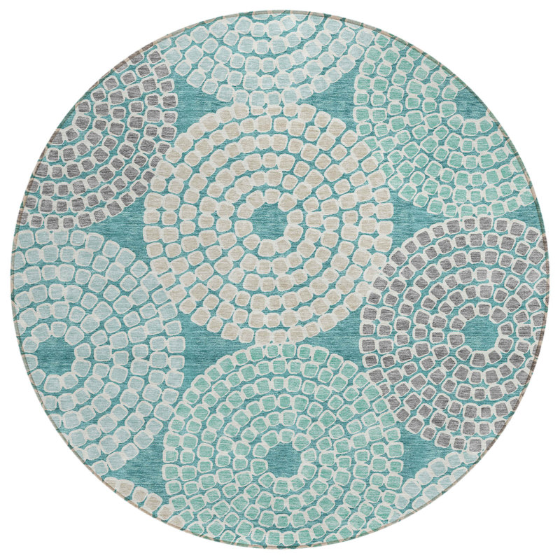 Tapis d'intérieur rond 8 pi