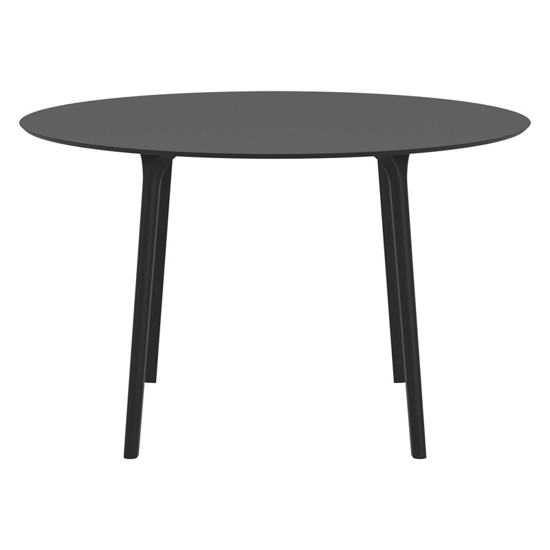 Table de salle à manger Burt, Noir