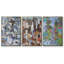 Magenta Garden - Ensemble de 3 reproductions encadrées sur toile-91887220-91887221