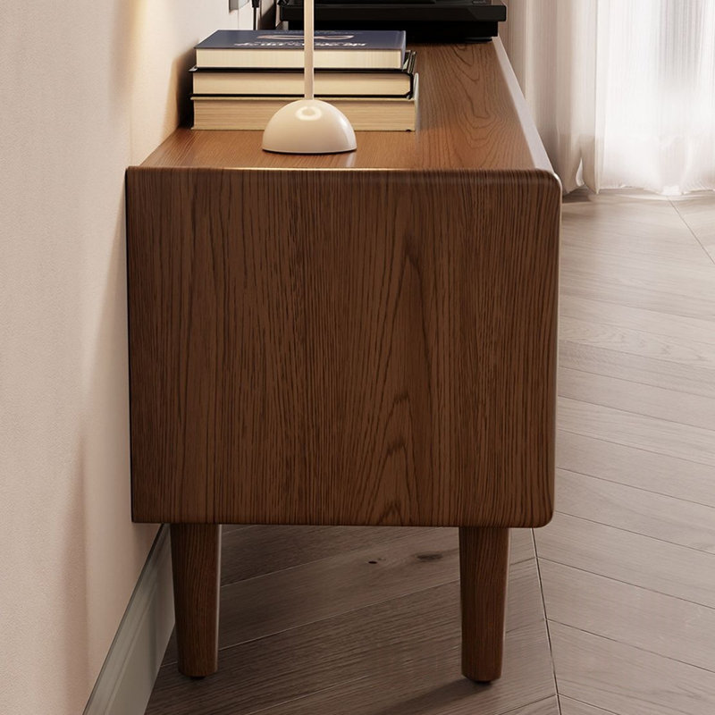 Meuble télé moderne et rétro, H 17,71 po x L 13,77 po x l 78,74 po, Brun noyer