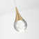 Delacerda 1 - Light Gold LED Single Pendant