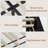 King Size Bed Frame with Wingback Headboard, Velvet Upholstered Platform Bed Frame with Sturdy Wooden Slats Support, No Box Spring Needed, Easy Assembly, Black-123826816-123826813