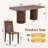 Large Farmhouse Kitchen Dinning Table Set Double Robust Pedestal-112473760-112473762-112829761