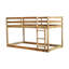 Lit mezzanine en bois d'hévéa massif - Idéal pour les petites chambres simples et les meubles polyvalents-1437412689