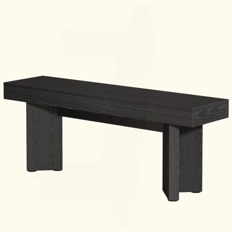 Banc de table de cuisine à pieds triangulaires, rangement pour chaussures