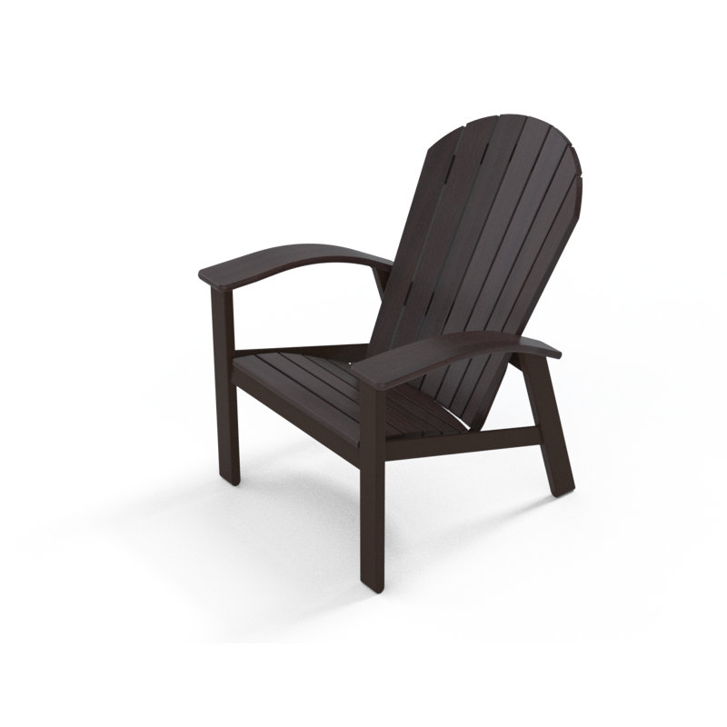 Augusto Outdoor Adirondack Chair, Chestnut, Desert