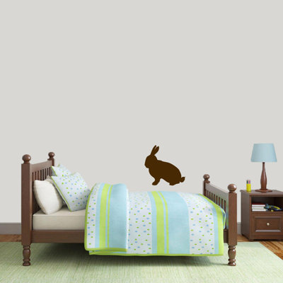 Décalcomanie murale silhouette de lapin