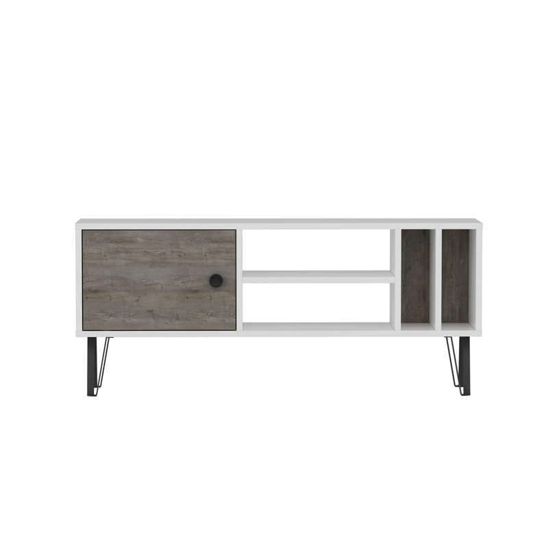 Bardhyle TV Stand for TVs up to 43", White;Dark Grey