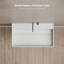 Évier rectangulaire à fixation murale 31,5 po x 18 po Monblari - Blanc mat-126678453-126678454