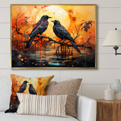 Crow Regal Renaissance II sur impression sur toile