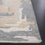 Tapis abstrait gris / ivoire en laine / coton touffeté à la main 924 Ebony-108597108
