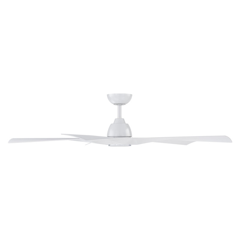 Ventilateur de plafond intelligent d'intérieur / extérieur à 5 pales Zeke avec kit d'éclairage à DEL à température de couleur 2700K-3000K-3500K-4000K-5000K et télécommande inclus, fonctionne avec l'assistant Google, Amazon Alexa, Samsung Smart Things