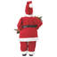Santa Claus Figure Red Polyester Christmas Figurine Holiday Santa Statue-1219518908