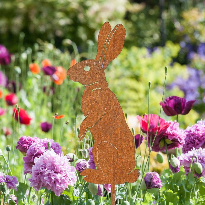 Piquet de jardin lapins Mama Bunny, B