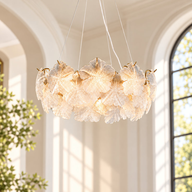 Lustre à 8 lumières à intensité variable