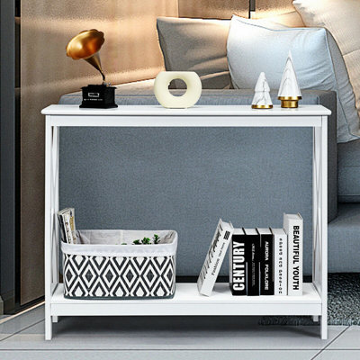 Table d'appoint à 2 niveaux console X-design