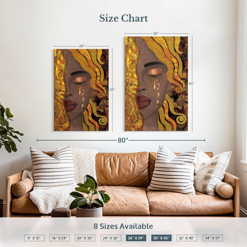 Leisha African American Abstract, 39" H x 26" W