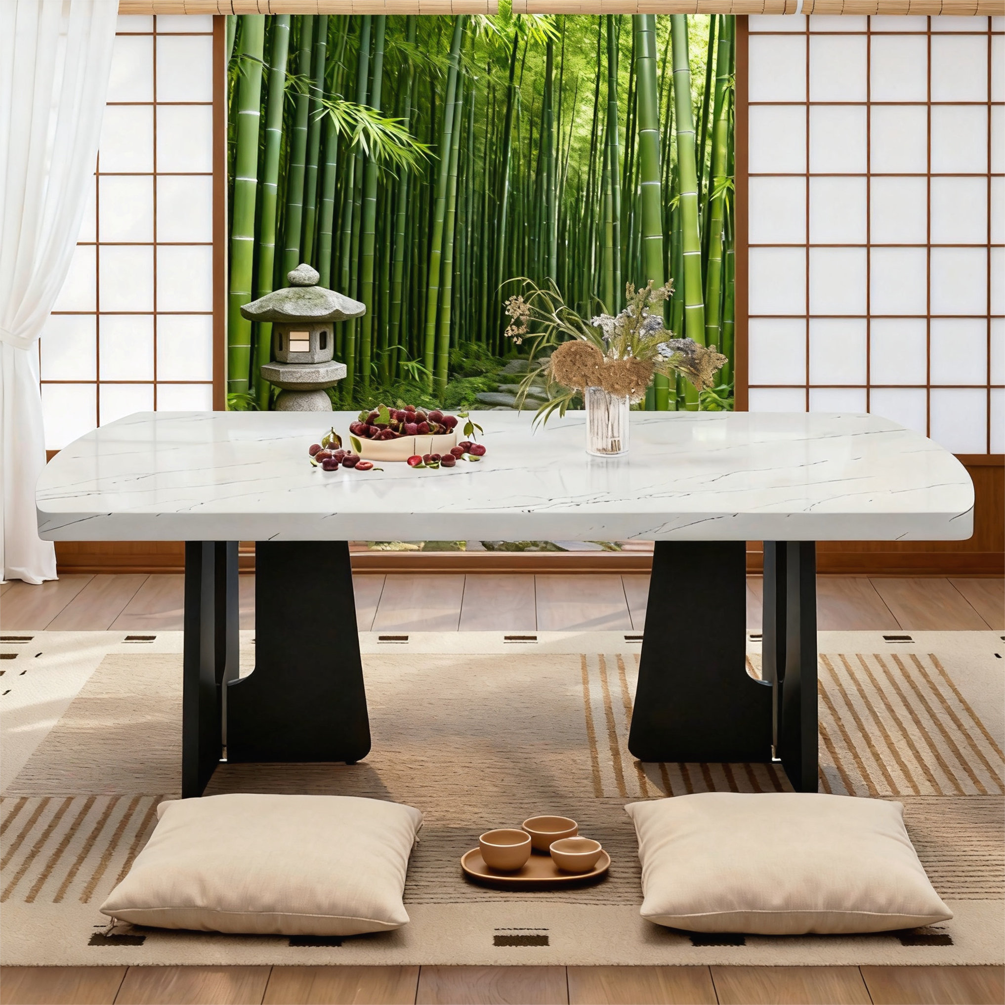 George Oliver Modern Faux Marble Dining Table - Wayfair Canada