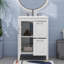 Meuble-lavabo avec tablette réglable et 2 tiroirs-1825136215