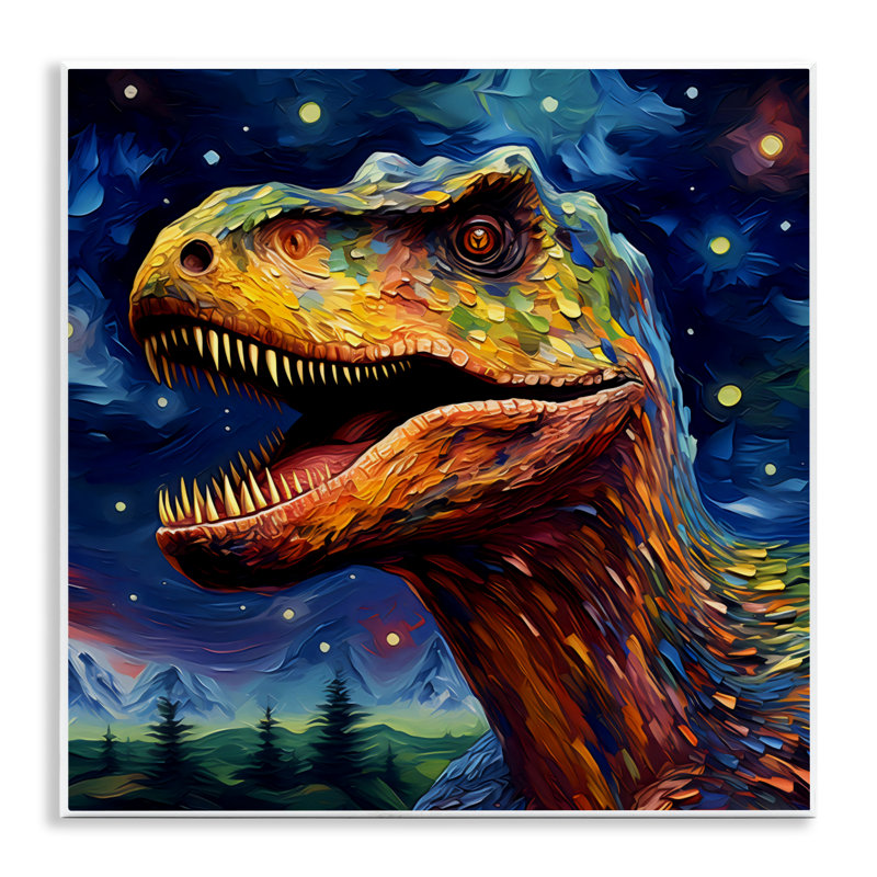 Plaque murale Starry Sky Dinosaur, design par Creative Studio