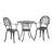 3 Pieces Cast Bistro Set With Ice Bucket