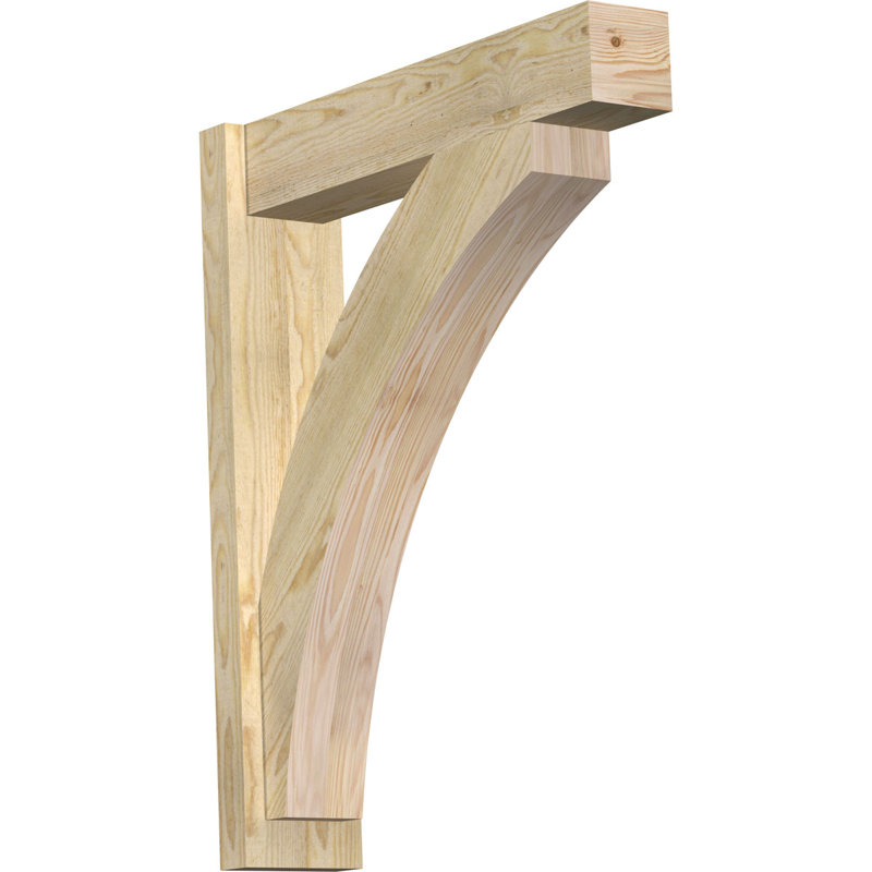 Bloc de bois rustique Thorton, 26" D x 26" H, Cèdre rouge occidental l 7 1/2 po (lisse)