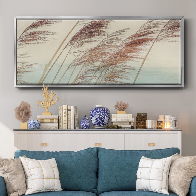 Windy II- Framed Canvas, 20" H x 50" W