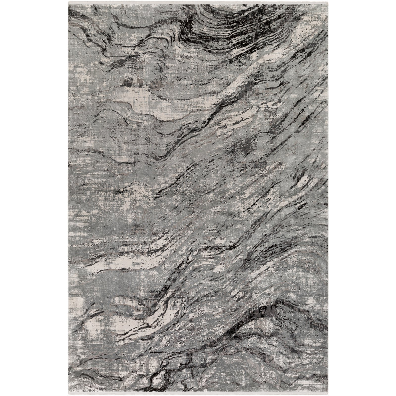 Tapis gris / gris anthracite, Rectangle 3 pi x 5 pi