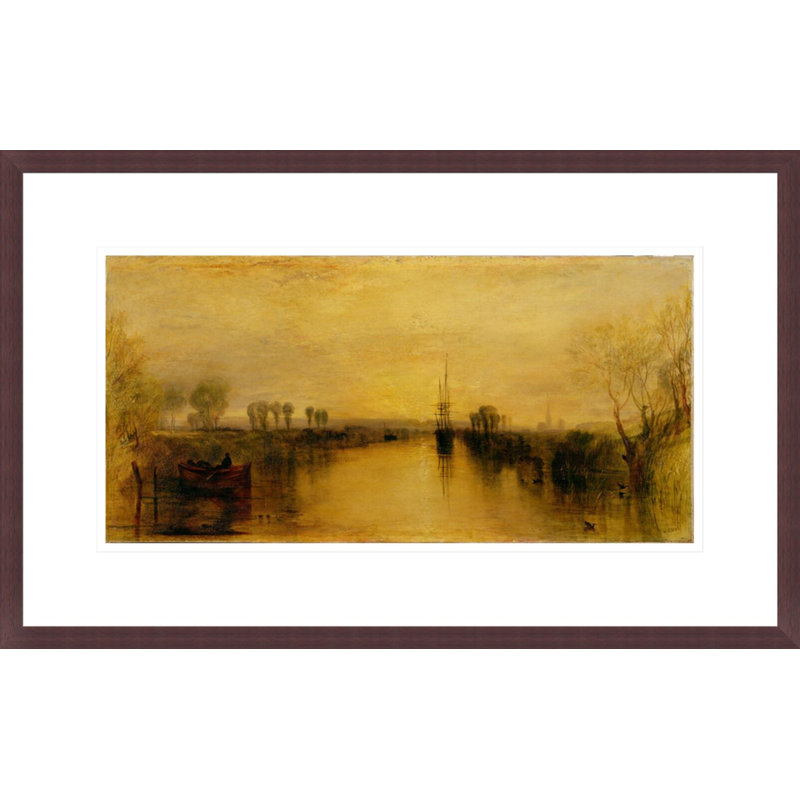«Chichester Canal» par Joseph Mallord William Turner, impression giclée sur cadre, H 13,58 po x l 21,75 po