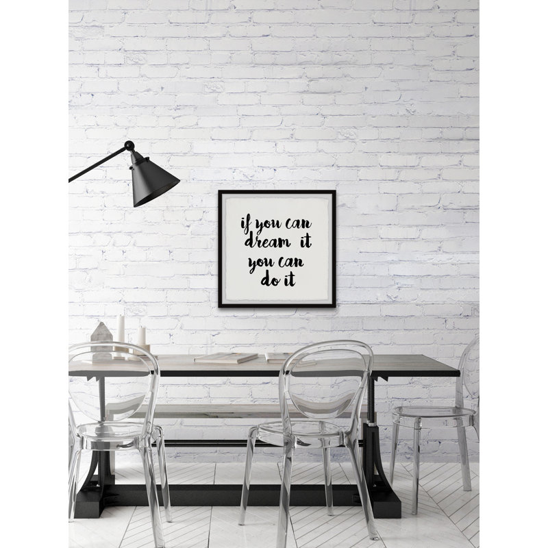 You Can Dream - Single Picture Frame Print, 30cm H x 30cm W x 3.81cm D