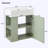 Modern Floating Bathroom Vanity with Ceramic Basin