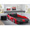 Lit simple voiture de course Delta Children, rouge