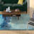 Gleno Abstract Waterfall Power Loom Performance Blue Rug-303422989