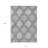 10' X 14' Gray Silver And Charcoal Ikat Washable Indoor Outdoor Area Rug