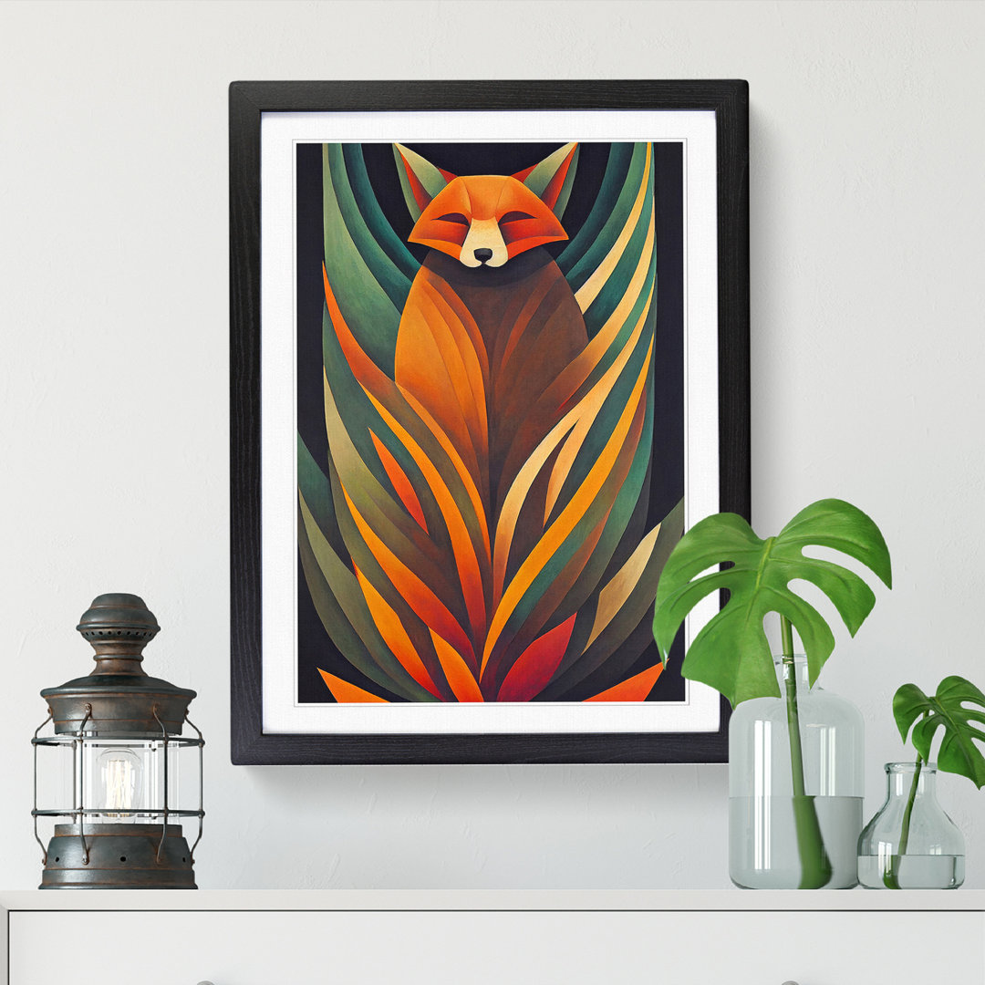 Vintage Fox Art Vol.2 - Picture Frame Graphic Art