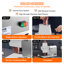 Attendrisseur de viande professionnel, machine électrique de 450 W pour bœuf, dinde, poulet, porc et poisson. Outil de cuisine robuste en acier inoxydable avec poignée, pince à viande et brosse de nettoyage.