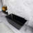67 Inch Freestanding Solid Surface Soaking Bathtub For Bathroom
