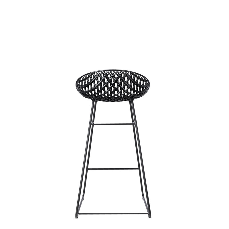 Smatrik Outdoor Bar Stool, Black