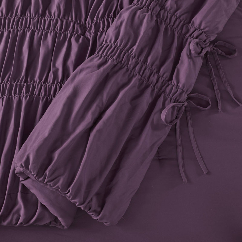 2PCS Twin/Twin XL Comforter Set, Purple