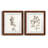 " Neutral Botanical Study I " 2 - Pieces-41835574-41835562-41803131