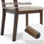 Chaise de salle à manger en corde tissée à la main avec siège rembourré-132714051-132714054