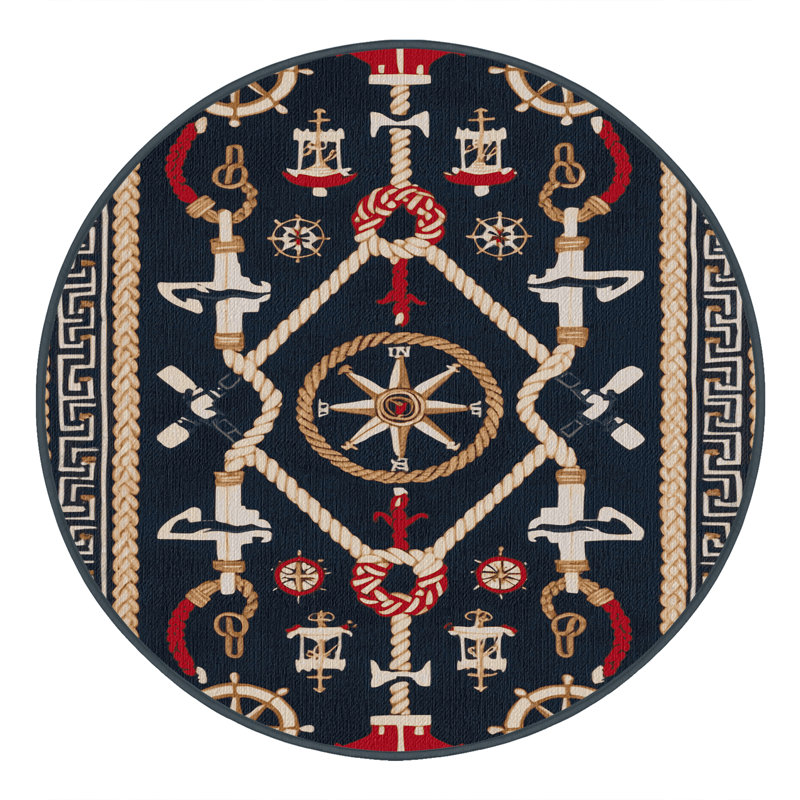  Tapis lavable Coastal Colonial Plus, Rond 5 pi
