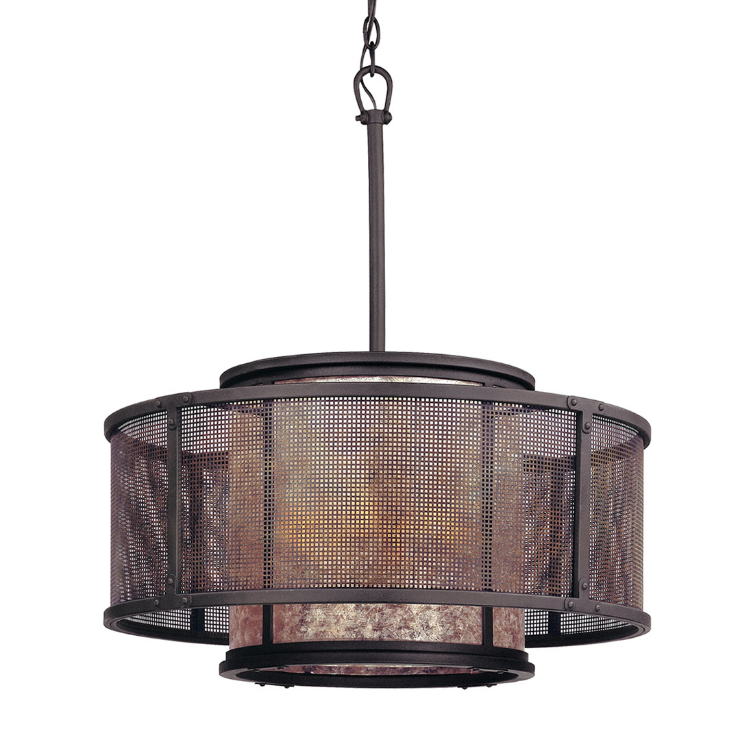 Copper Mountain 6 - Light Drum Chandelier Troy Lighting