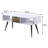 Rectangular Coffee Table with 1 Storage Drawer, White and Black-1907719961