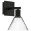 Applique murale Southglenn Martini à DEL - noir mat - verre transparent - DEL dédiée-2124117410