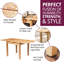 Hatcher Extendable Oak Solid Wood Dining Table