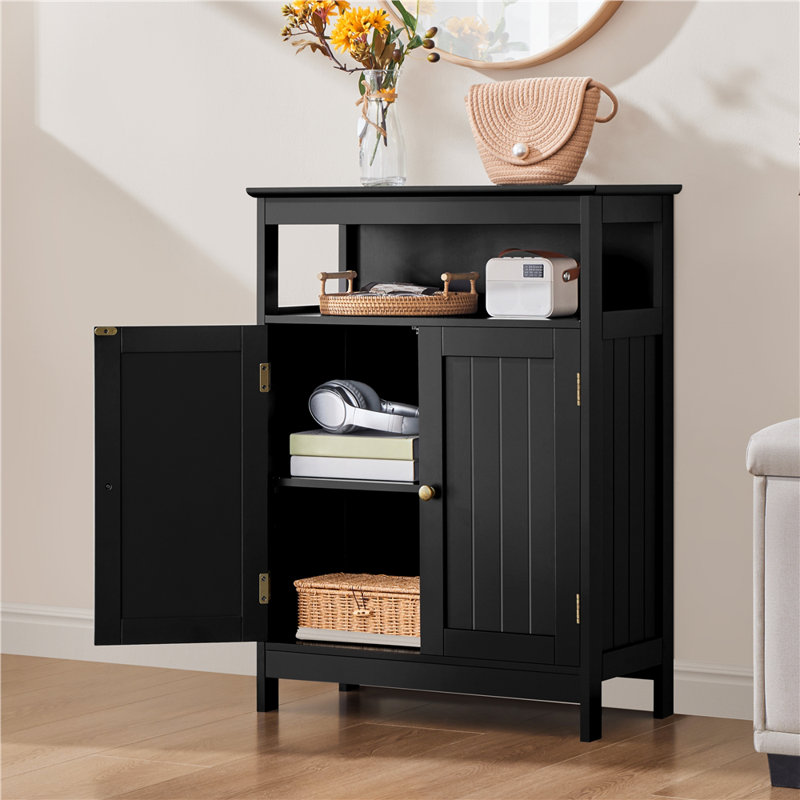 31.5'' H Free-Standing Bathroom Cabinet, Black